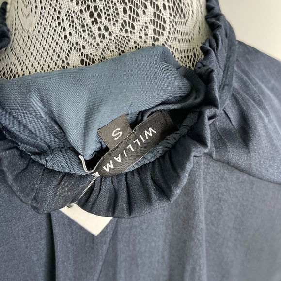 WILLIAM B Smocked Waist V Neck Midi Dress - Picture 9 of 10